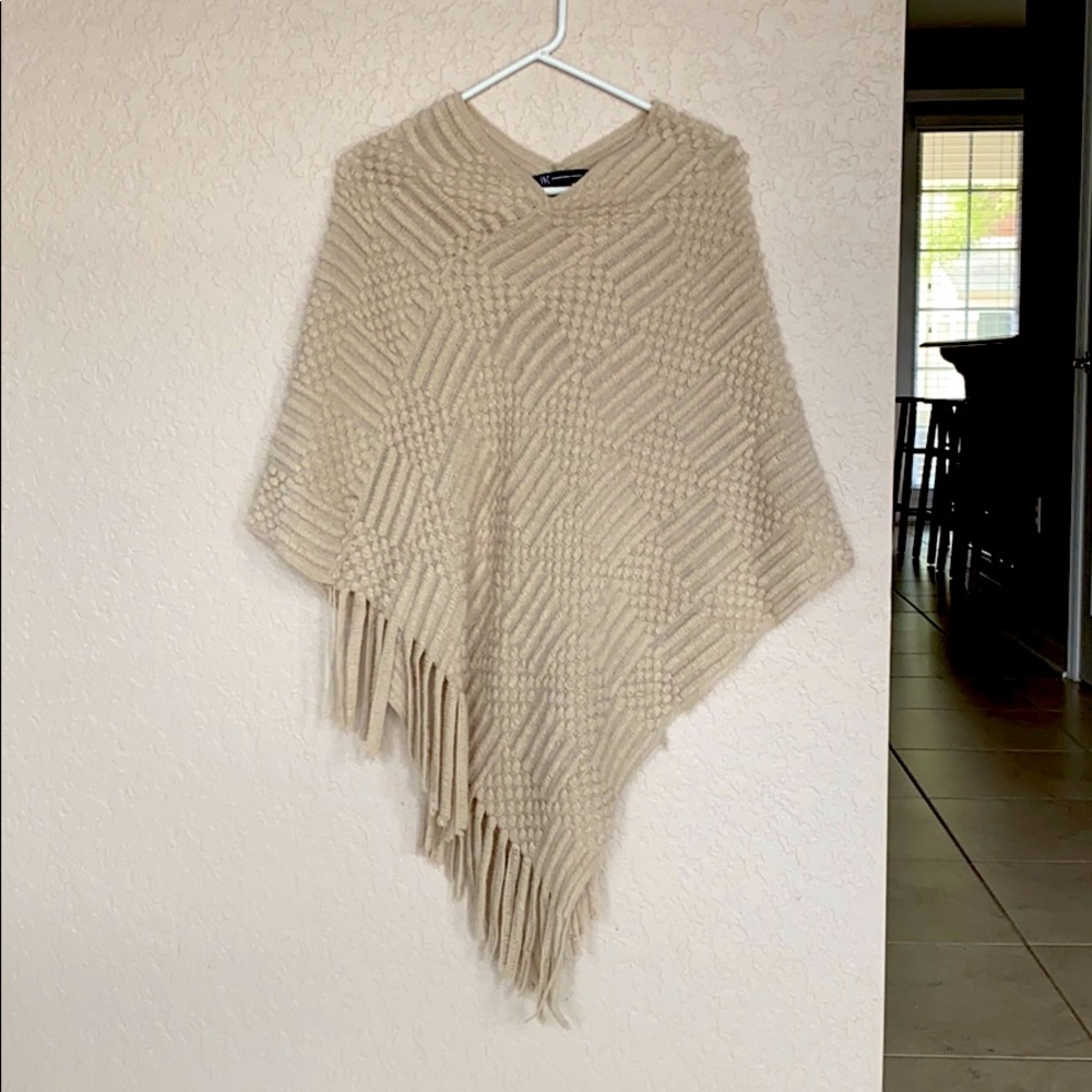 Beige Poncho